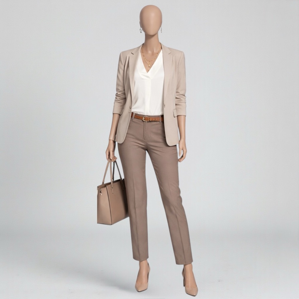 Anne Klein Harmony Pleat Neck Shell Top - Picture 8 of 12